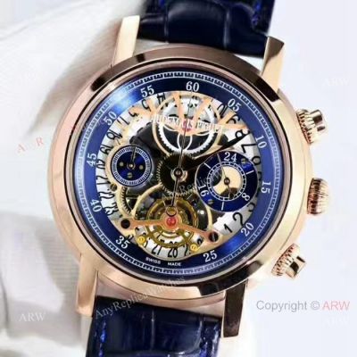 Copy Audemars Piguet Jules Audemars Watches Rose Gold Skeleton Dial